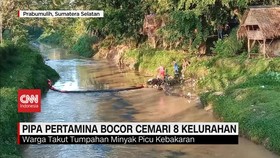 VIDEO: Sungai Tercemar, Pipa Minyak Mentah Pertamina Hrz 4 Bocor