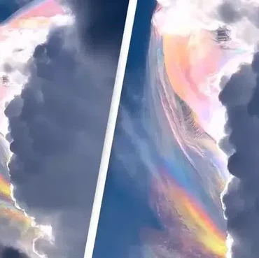 Video Penampakan Awan Pelangi di Langit Jadi Viral, Pertanda Apa?