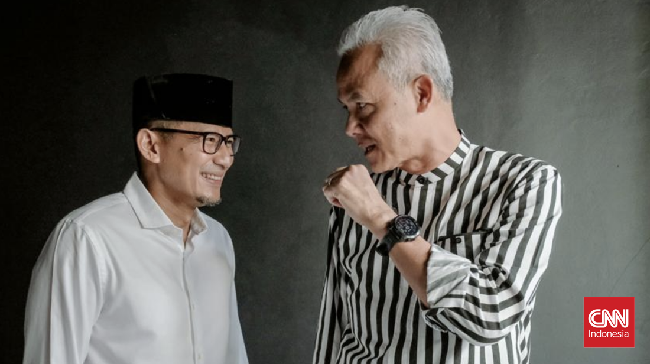 Ketua Bappilu PPP Sandiaga Uno mengatakan peluang dirinya menjadi cawapres mendampingi Ganjar Pranowo sepenuhnya berada di keputusan pimpinan partai.