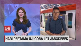 VIDEO: Hari Pertama Uji Coba LRT Jabodebek