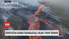 VIDEO: Erupsi Ketiga Gunung Fagradalsfjall dalam 2 Tahun Terakhir