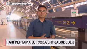 VIDEO: Uji Coba LRT Jabodebek di Hari Pertama