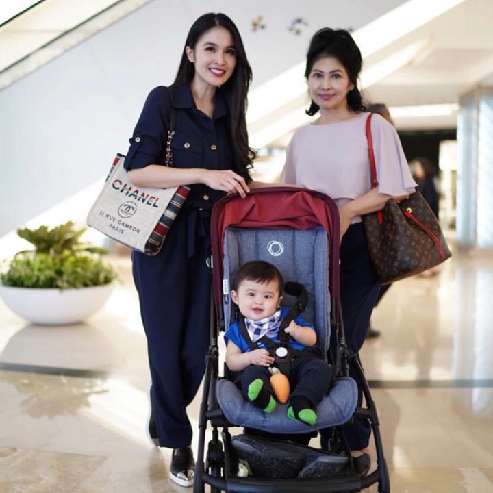 <p>Dari Sandra Dewi, Chatarina Erliani sudah menjadi nenek untuk dua orang cucu. Ia tak jarang menemani putrinya ketika momong anak. Catharina juga tidak segan memuji Sandra Dewi di unggahannya, "<em>My forever beautiful baby</em> @sandradewi88, mami sayang." (Foto: Instagram @catharinaerliani)</p>
