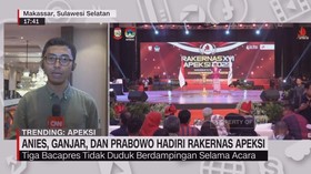 VIDEO: Anies, Ganjar, dan Prabowo Hadiri Rakernas Apeksi