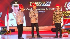 Ganjar Disambut Riuh saat Ungkap 'Satu Kata' untuk Anies Baswedan