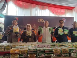 Bareskrim Musnahkan Barang Bukti Sabu 429 Kg dan 22 Ribu Pil Ekstasi