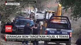 VIDEO: Serangan Bom Meksiko Targetkan Polisi, 6 Tewas