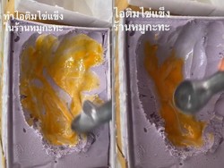 Kacau! Pengunjung Tambahkan Telur Mentah ke Es Krim yang Dijual Resto Ini