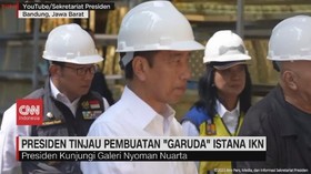 VIDEO: Presiden Tinjau Pembuatan 'Garuda' Istana IKN