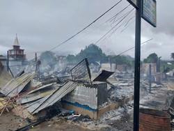 Kerusuhan di Dogiyai Papua Tengah: 69 Bangunan Dibakar, 5 Aparat Luka-luka