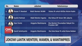 VIDEO: Daftar Menteri dan Wamen Kabinet Jokowi yang Dilantik Hari Ini