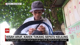 VIDEO: Kisah Aruf, Kakek Tukang Sol Sepatu Keliling