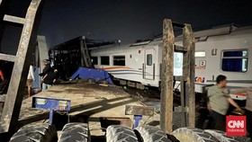 Tabrakan KA Brantas, KAI Minta Maaf Perjalanan Kereta Api Terganggu