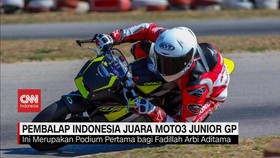 VIDEO: Pembalap Indonesia Juara Moto3 Junior GP di Barcelona Spanyol