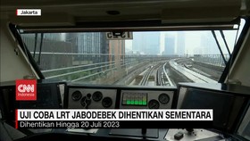 VIDEO:Software Bermasalah, Uji Coba LRT Jabodebek Dihentikan Sementara