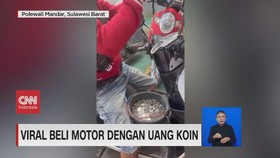VIDEO: Viral Beli Motor dengan Uang Koin