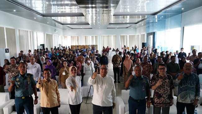 Satgas Percepatan Sosialisasi Undang-Undang Cipta Kerja menggelar Workshop Kemudahan Perizinan Berusaha di Belawan, Medan, Sumatera Utara.