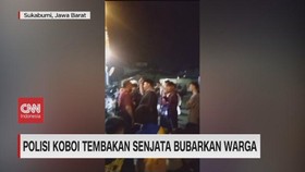 VIDEO: Polisi Koboi Tembakan Senjata Bubarkan Warga