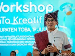 Sandiaga Sebut Ganjar Populer di Toba: Balihonya Nggak Putus-putus