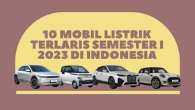 INFOGRAFIS: 10 Mobil Listrik Terlaris Semester I 2023 di Indonesia