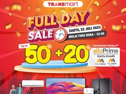 Hari Ini, Transmart Full Day Sale Kasih Diskon 50%+20%