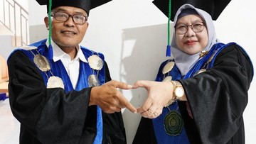 PASANGAN SUAMI ISTRI KOMPAK JADI GURU BESAR DI UMP