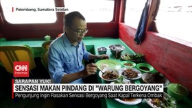 VIDEO: Sensasi Santap Pagi di Tepi Sungai Musi