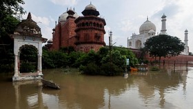 Taj Mahal Terancam Tenggelam Akibat Meluapnya Sungai Yamuna