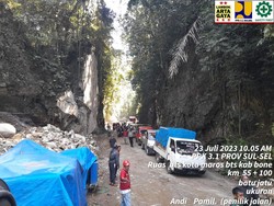 Poros Camba Maros Ditutup Total 28 Juli, Warga Diimbau Lewat Jalur Alternatif