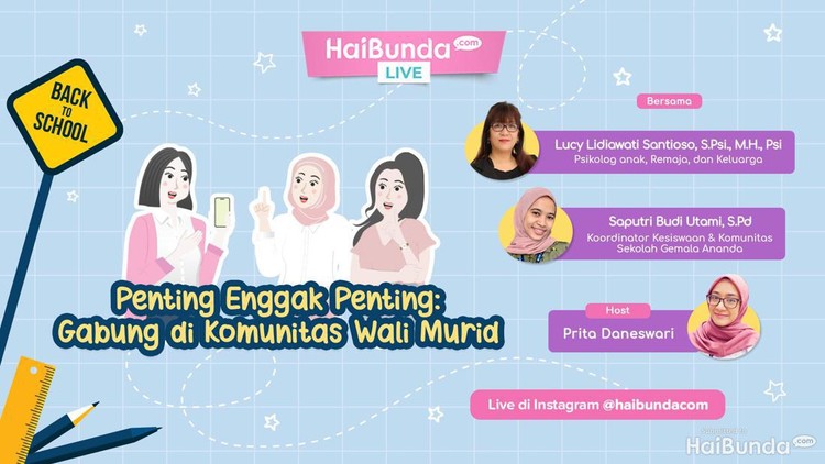HaiBunda Live Pentingnya Gabung Komunitas Sekolah