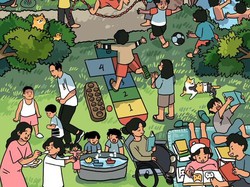 Jokowi Unggah Poster Hari Anak Nasional 2023, Ketua Nahyan Curi Perhatian