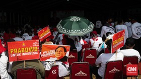 FOTO: Konsolidasi Akbar Kader Gerindra di Lapangan Blok S