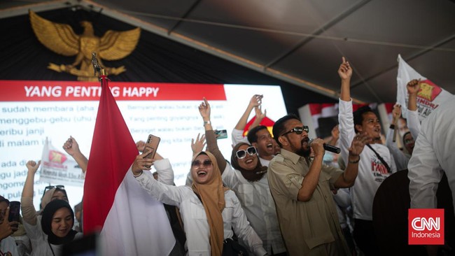 FOTO: Konsolidasi Akbar Kader Gerindra di Lapangan Blok S