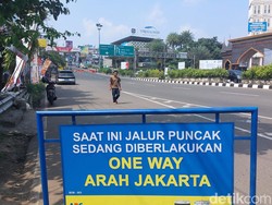 One Way Arah Jakarta Diterapkan, Kendaraan Arah Puncak Bogor Disetop