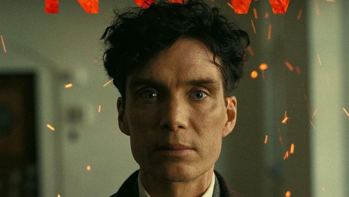 Potret poster film Oppenheimer.