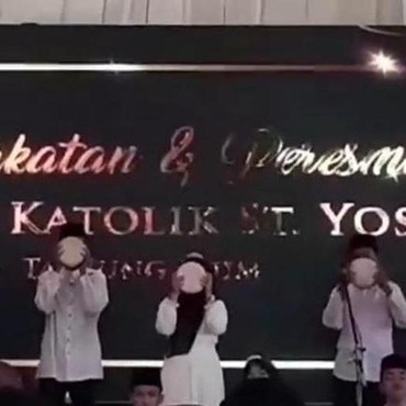 Heboh Peresmian Gereja di Muara Enim Diiringi Marawis