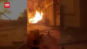 VIDEO: Penampakan Gereja Ukraina yang Terbakar Digempur Rusia