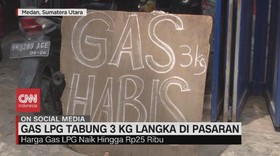 VIDEO: Kelangkaan Gas 3 Kg Meluas di Medan