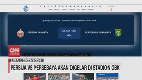 VIDEO: Persija vs Persebaya Akan di Gelar di Stadion GBK