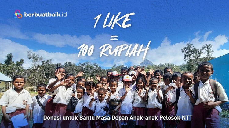 1 like = 100 rupiah
