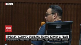 VIDEO: 4 Pejabat Kominfo Jadi Saksi Sidang Johnny G Plate