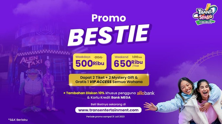 Promo Bestie Trans Studio Cibubur