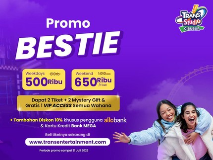Lebih Hemat! Main Sepuasnya Bareng Keluarga di Trans Studio Cibubur Pakai Promo Bestie
