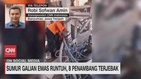 VIDEO: Sumur Galian Emas Runtuh, 8 Penambang Terjebak