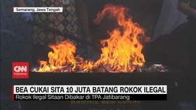 VIDEO: Bea Cukai Sita 10 Juta Batang Rokok Ilegal