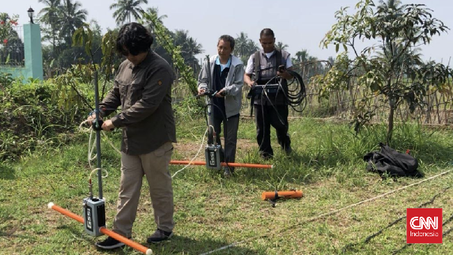 Lima titik yang diduga jalur Sesar Cugenang, Cianjur, sesar baru yang terdeteksi buntut gempa mematikan akhir 2022, diteliti periset BRIN.