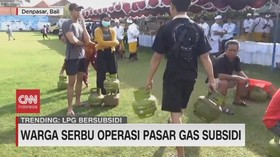 VIDEO: Warga Serbu Operasi Pasar Gas Subsidi
