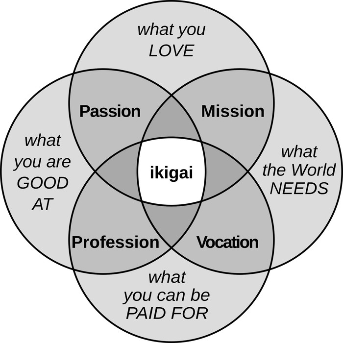 Diagram ikigai/ Foto: Wikipedia