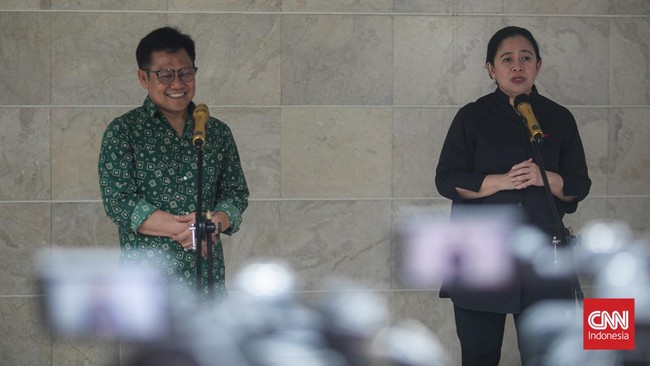Ketua DPP PDIP Puan Maharani mengunjungi kediaman Ketum PKB Muhaimin Iskandar atau Cak Imin, ia berharap agar PKB menjalin koalisi dengan PDIP.