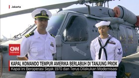 VIDEO: Kapal Komando Tempur Amerika Berlabuh di Tanjung Priok
